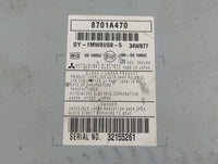 2011-2013 Mitsubishi Outlander Sport Am Fm Cd Player Radio Receiver - Oemusedautoparts1.com