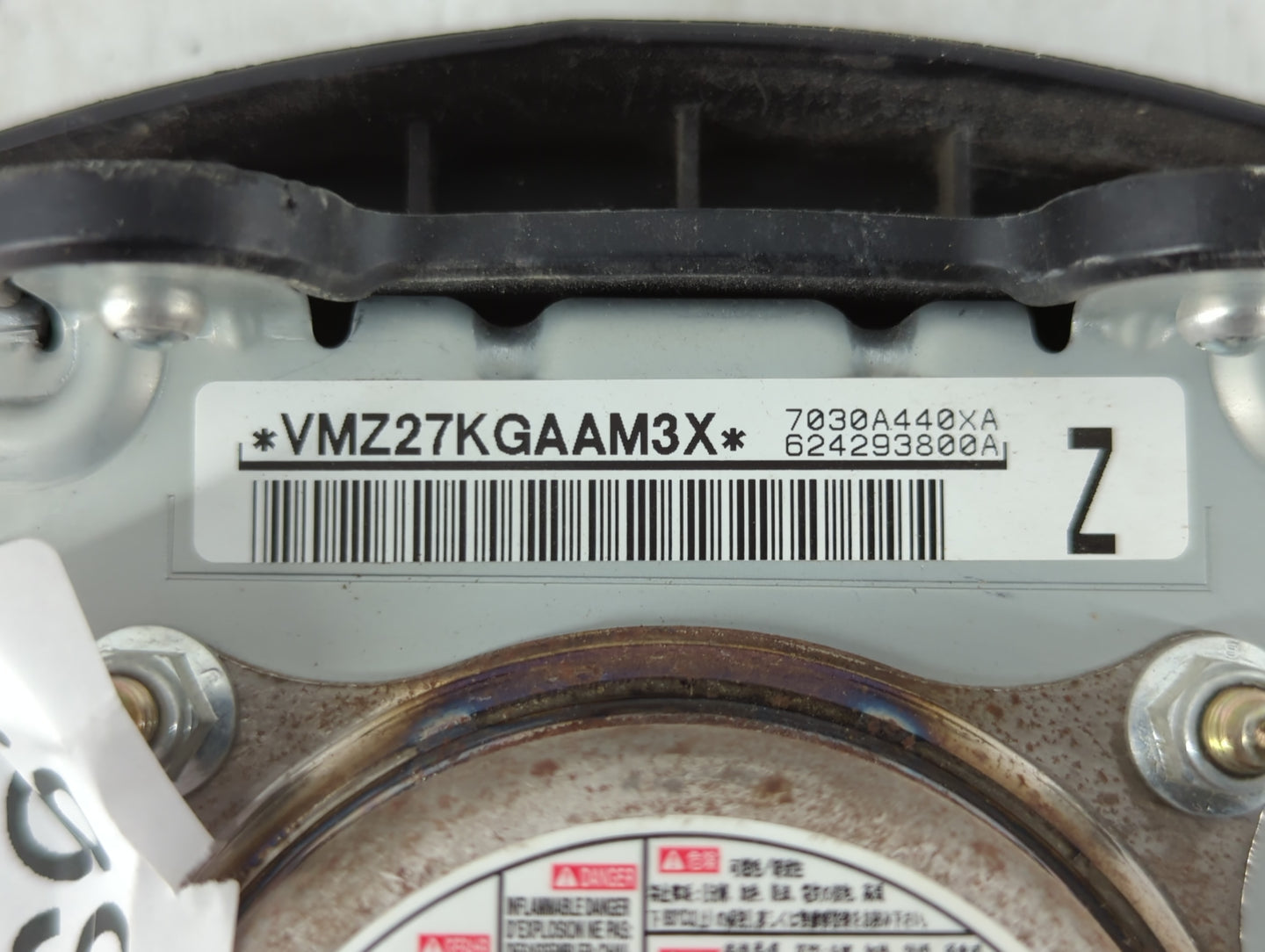2013 Mitsubishi Outlander Sport Air Bag Driver Left Steering Wheel Mounted P/N:624293800A 7030A440XA Fits OEM Used Auto Part