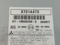 2011-2014 Mitsubishi Outlander Sport Radio AM FM Cd Player Receiver Replacement P/N:E13 03 10052 8701A470 Fits OEM Used Auto
