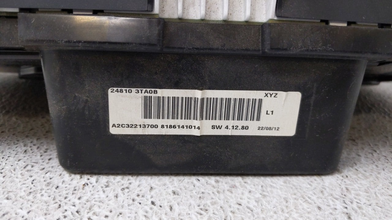 2013 Nissan Altima Instrument Cluster Speedometer Gauges P/N:24810-3TA0C 24810-3TA0B Fits OEM Used Auto Parts - Oemusedautop