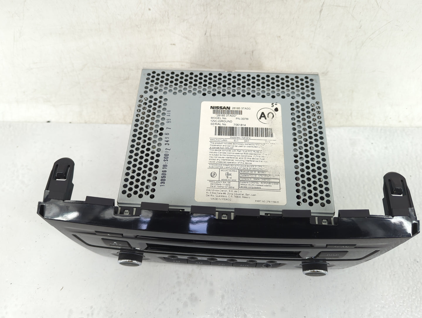 2013-2015 Nissan Altima Radio AM FM Cd Player Receiver Replacement P/N:28185 3taog Fits Fits 2013 2014 2015 OEM Used Auto Pa