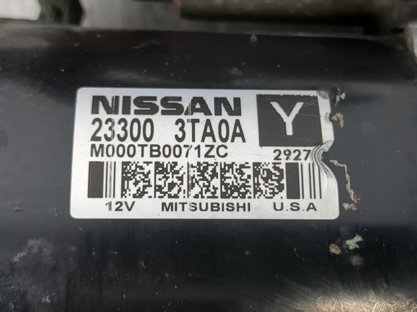 2013-2018 Nissan Altima Car Starter Motor Solenoid OEM P/N:23300 3TA0A Fits Fits 2013 2014 2015 2016 2017 2018 OEM Used Auto