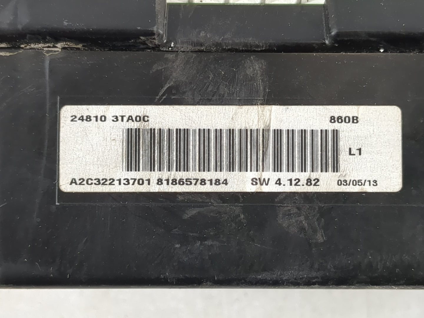 2013 Nissan Altima Instrument Cluster Speedometer Gauges P/N:24810 3TA0C Fits OEM Used Auto Parts - Oemusedautoparts1.com