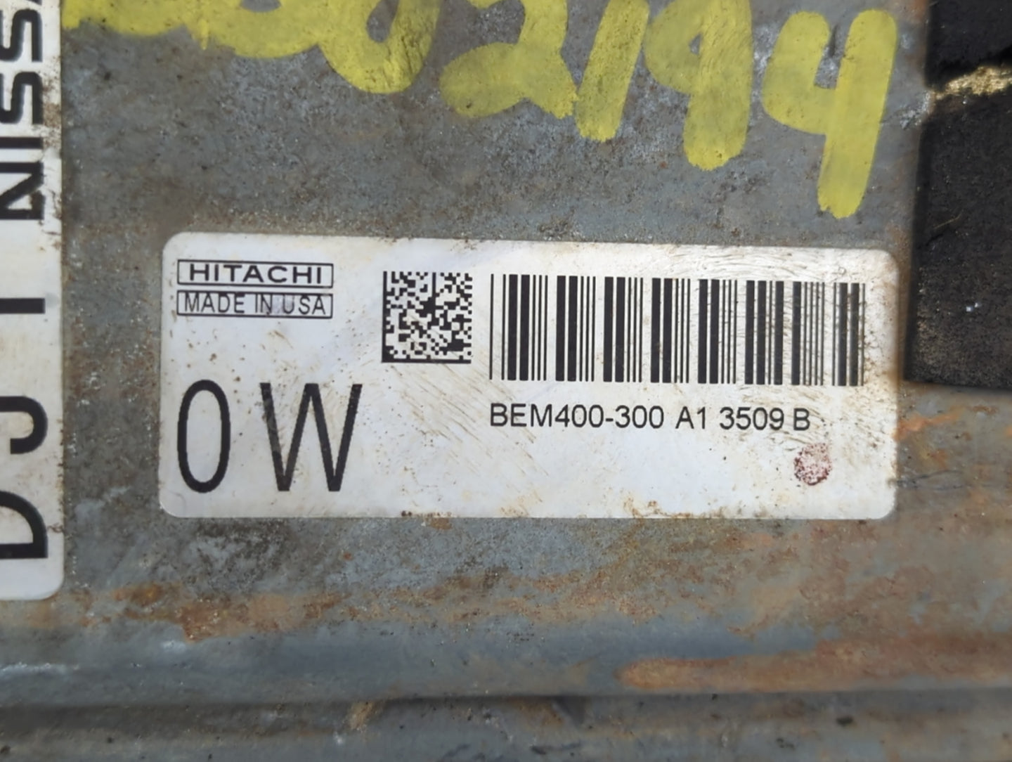 2013-2014 Nissan Altima PCM Engine Control Computer ECU ECM PCU OEM P/N:BEM400-300 A1 3509 B Fits Fits 2013 2014 OEM Used Au