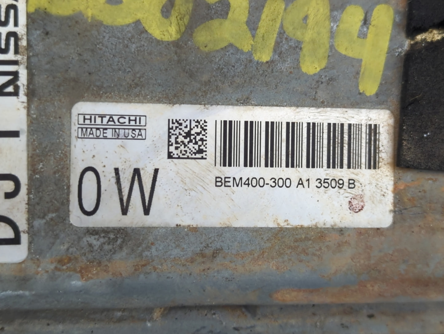 2013-2014 Nissan Altima PCM Engine Control Computer ECU ECM PCU OEM P/N:BEM400-300 A1 3509 B Fits Fits 2013 2014 OEM Used Au