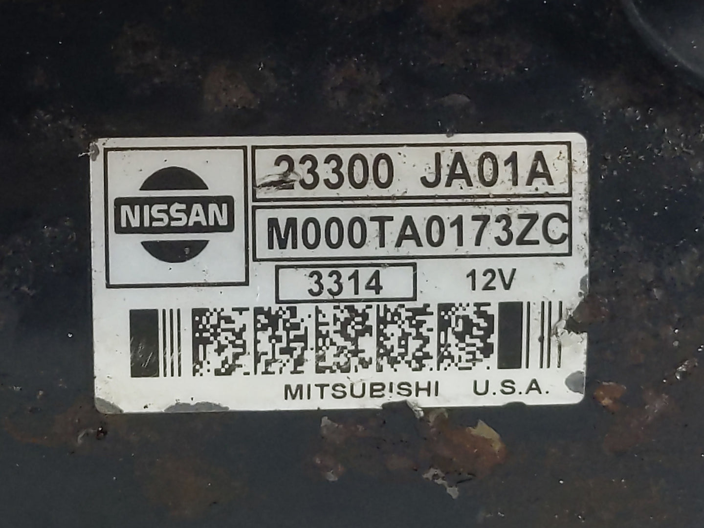 2007-2013 Nissan Altima Car Starter Motor Solenoid OEM P/N:23300 JA01A Fits Fits 2007 2008 2009 2010 2011 2012 2013 OEM Used