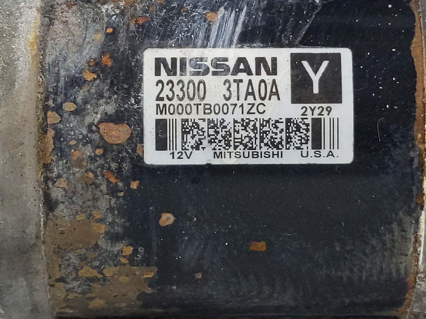 2007-2013 Nissan Altima Car Starter Motor Solenoid OEM P/N:23300 3TA0A Fits Fits 2007 2008 2009 2010 2011 2012 2013 OEM Used
