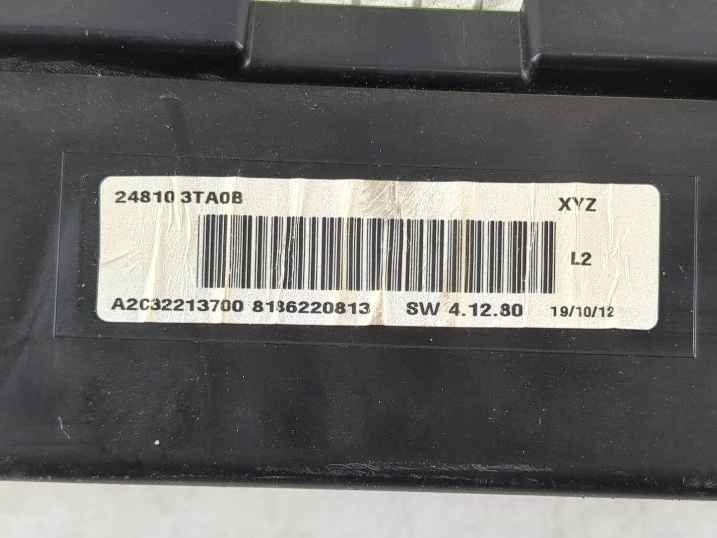 2013 Nissan Altima Instrument Cluster Speedometer Gauges P/N:24810 3TA0B Fits OEM Used Auto Parts - Oemusedautoparts1.com