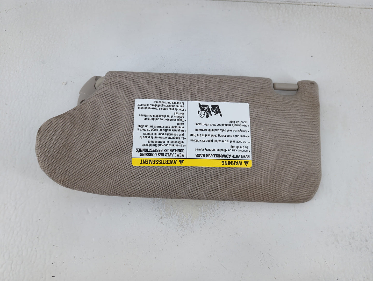 2013-2017 Nissan Altima Sun Visor Shade Replacement Passenger Right Mirror Fits Fits 2013 2014 2015 2016 2017 OEM Used Auto 