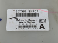 2013-2013 Nissan Altima Temperature Control Module 27760 9hp0a - Oemusedautoparts1.com