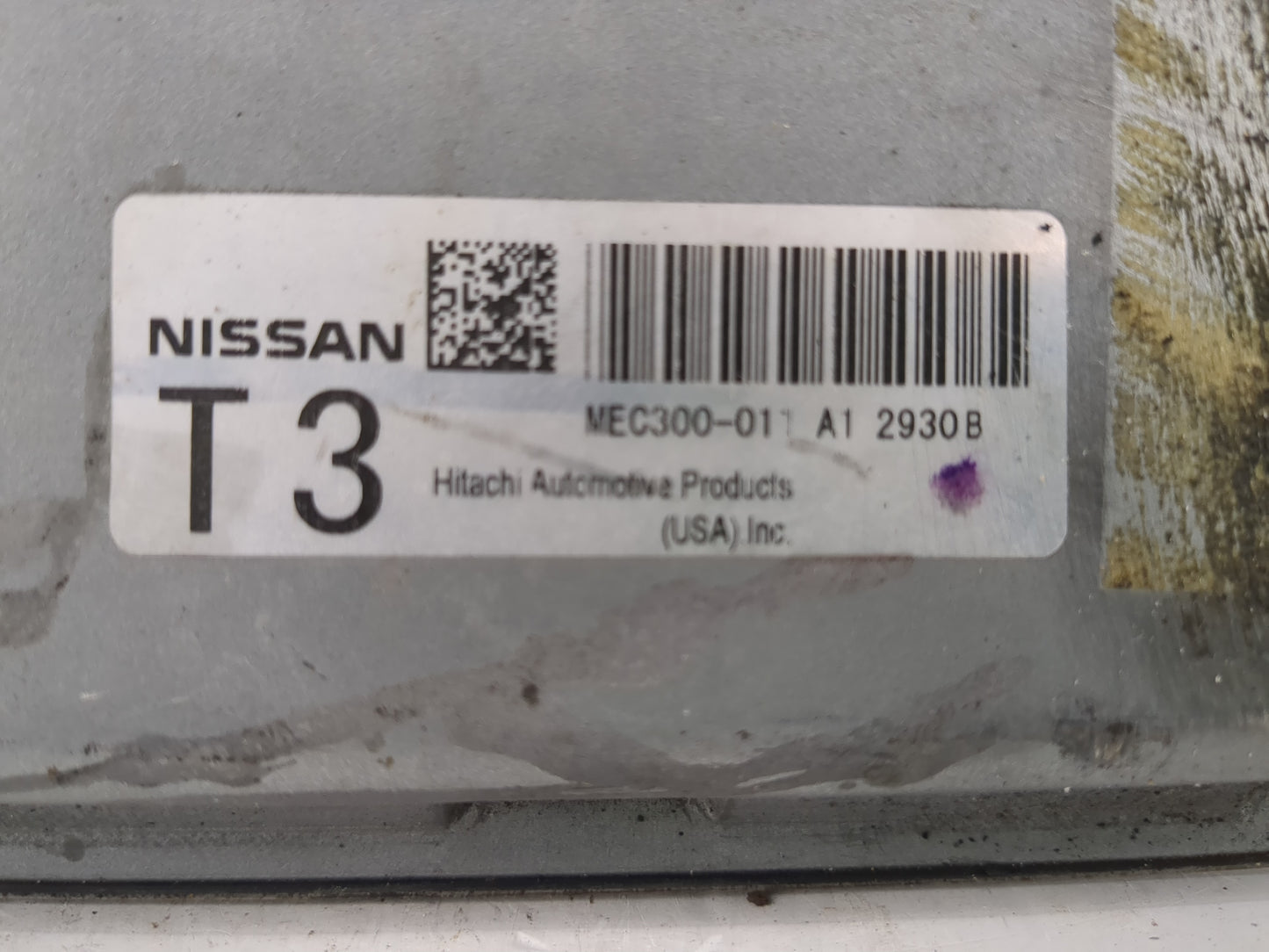 2011-2013 Nissan Altima PCM Engine Control Computer ECU ECM PCU OEM P/N:MEC300-011 A1 2930B Fits Fits 2011 2012 2013 OEM Use
