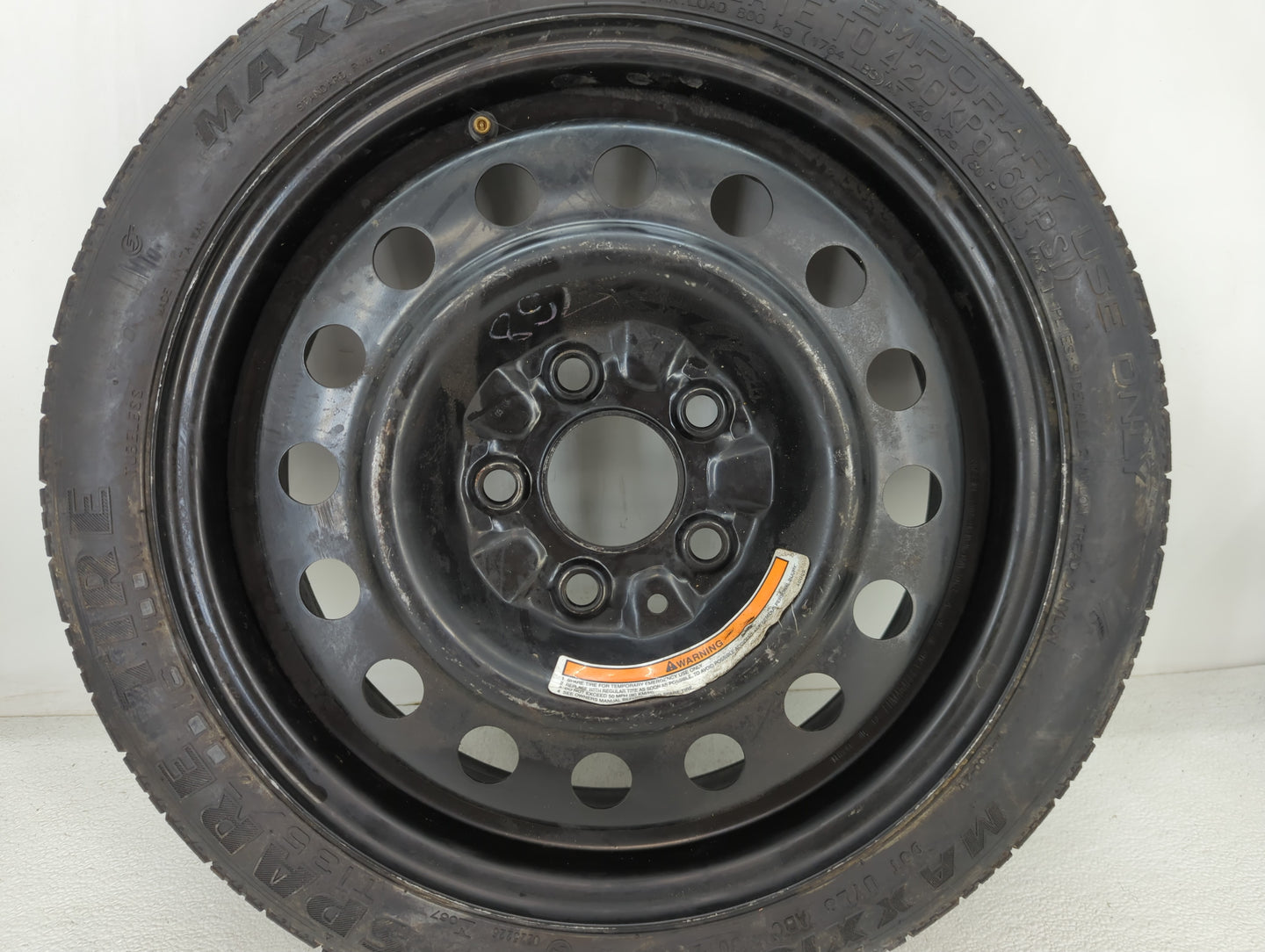 2002-2022 Nissan Altima Spare Donut Tire Wheel Rim Oem - Oemusedautoparts1.com