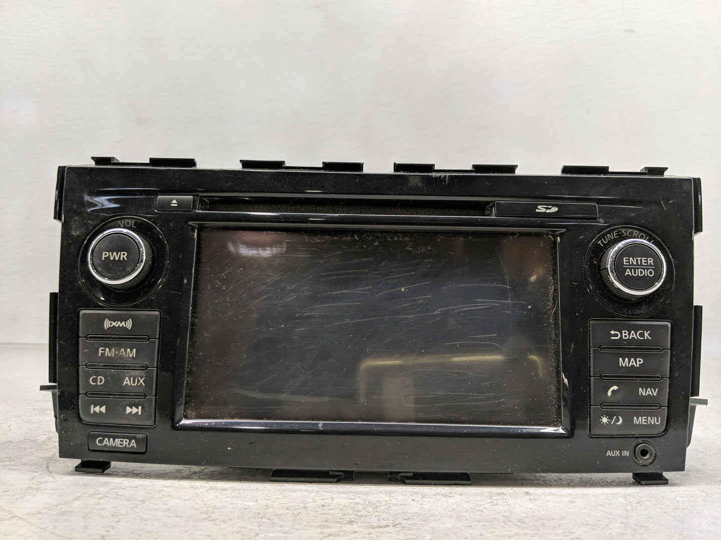 2013-2014 Nissan Altima Radio AM FM Cd Player Receiver Replacement P/N:259153TA1A 7 612 051 140 Fits Fits 2013 2014 OEM Used
