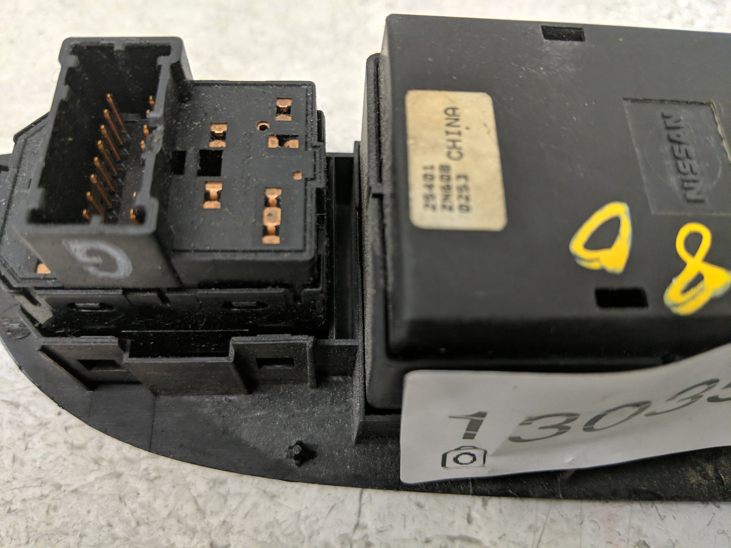 2008-2013 Nissan Altima Master Power Window Switch Replacement Driver Side Left P/N:25401 ZN60B Fits OEM Used Auto Parts - O