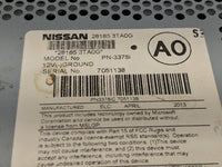 2013-2015 Nissan Altima Radio AM FM Cd Player Receiver Replacement P/N:28185 3TA0G Fits Fits 2013 2014 2015 OEM Used Auto Pa