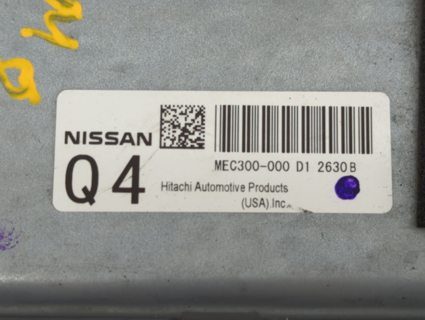 2011-2013 Nissan Altima PCM Engine Control Computer ECU ECM PCU OEM P/N:MEC300-000 Fits Fits 2011 2012 2013 OEM Used Auto Pa