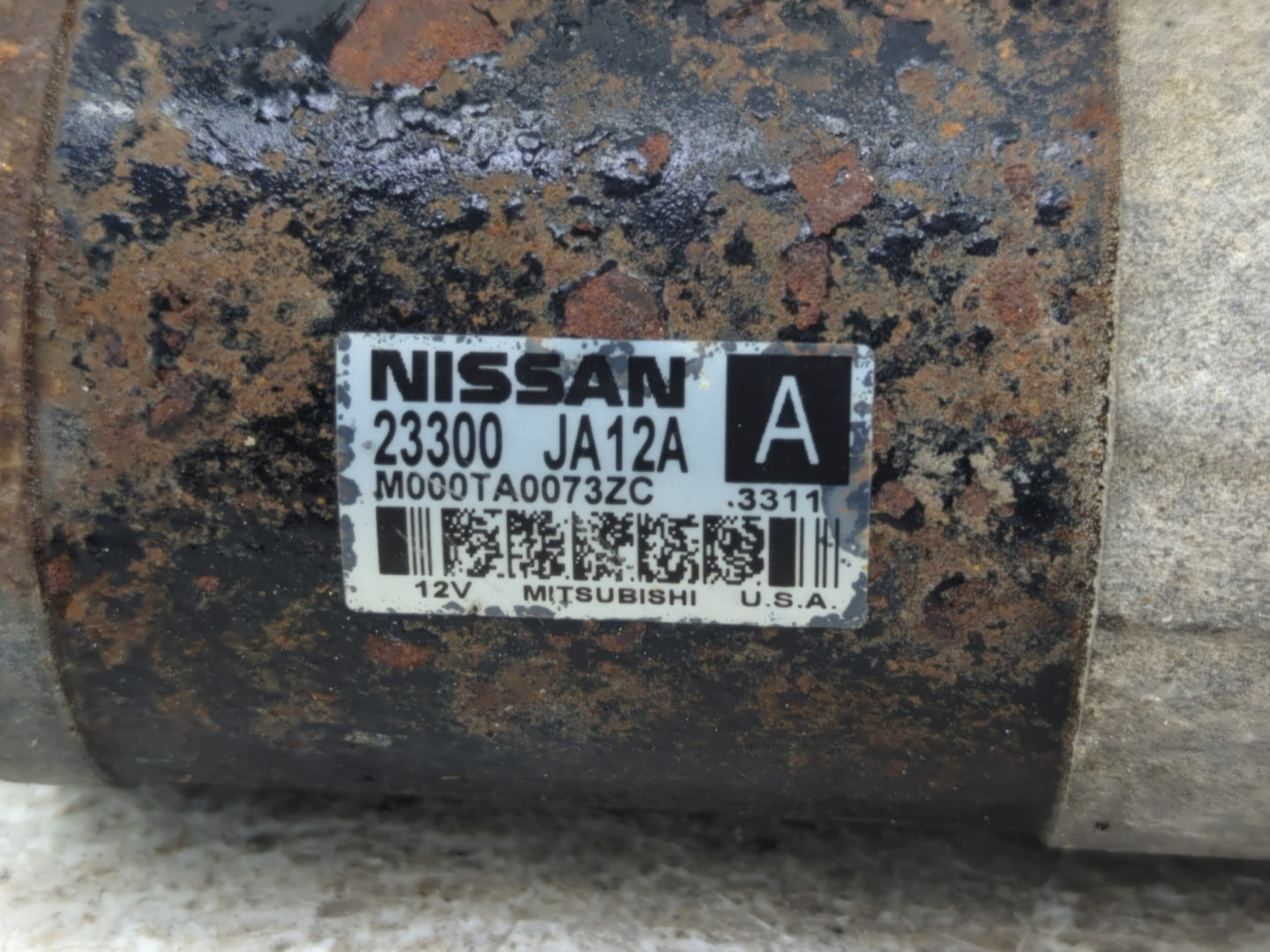 2013-2014 Nissan Altima Car Starter Motor Solenoid OEM P/N:23300 JA12A Fits Fits 2013 2014 2017 OEM Used Auto Parts - Oemuse
