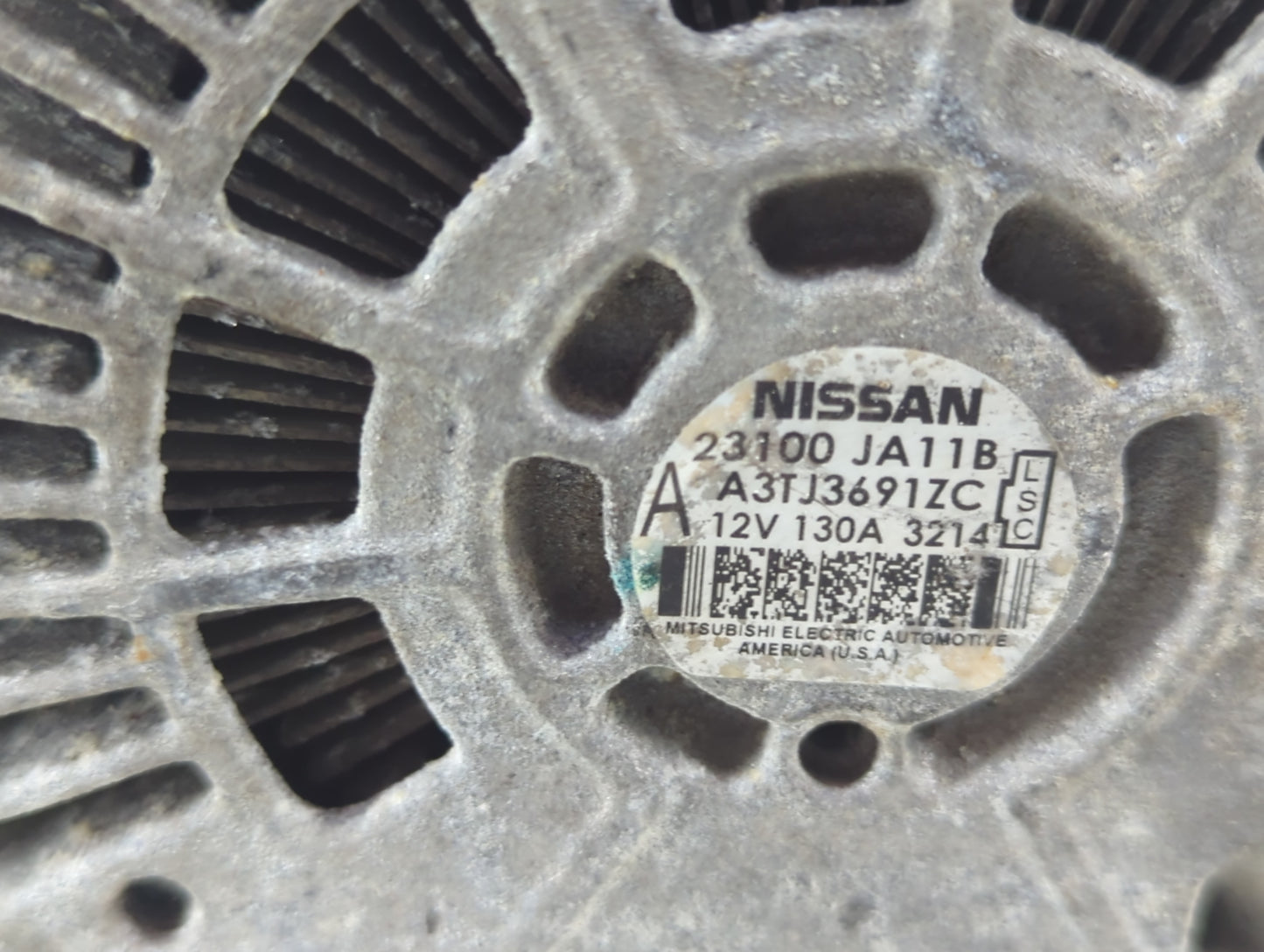 2007-2017 Nissan Altima Alternator Replacement Generator Charging Assembly Engine OEM P/N:A3TJ3691ZC 23100 JA11B Fits OEM Us