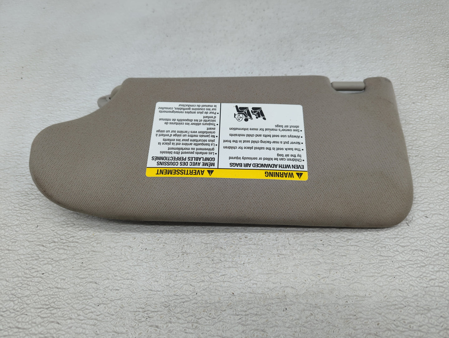 2013-2018 Nissan Altima Sun Visor Shade Replacement Passenger Right Mirror Fits Fits 2013 2014 2015 2016 2017 2018 OEM Used 