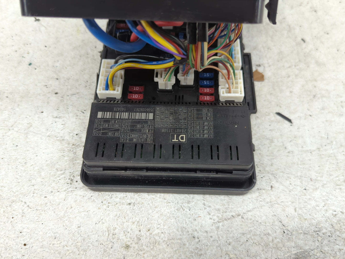 2013-2014 Nissan Altima Fusebox Fuse Box Panel Relay Module P/N:284B7-3TS0B Fits Fits 2013 2014 OEM Used Auto Parts - Oemuse