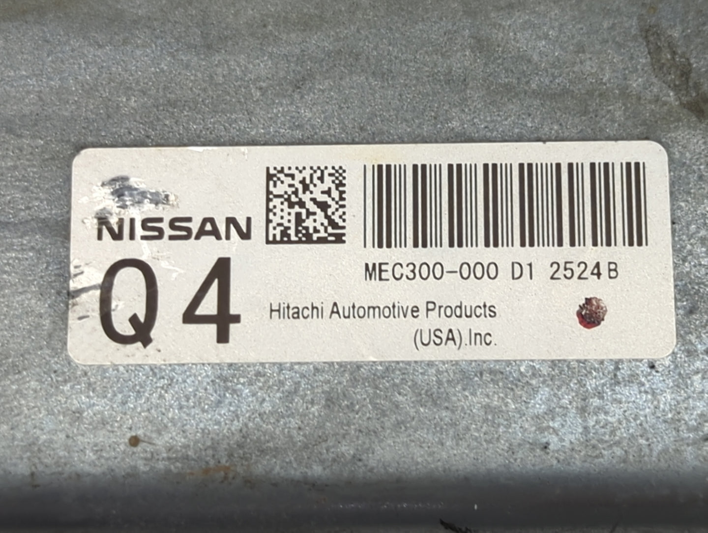 2011-2013 Nissan Altima PCM Engine Control Computer ECU ECM PCU OEM P/N:MEC300-000 Fits Fits 2011 2012 2013 OEM Used Auto Pa