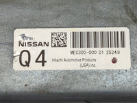 2011-2013 Nissan Altima PCM Engine Control Computer ECU ECM PCU OEM P/N:MEC300-000 Fits Fits 2011 2012 2013 OEM Used Auto Pa