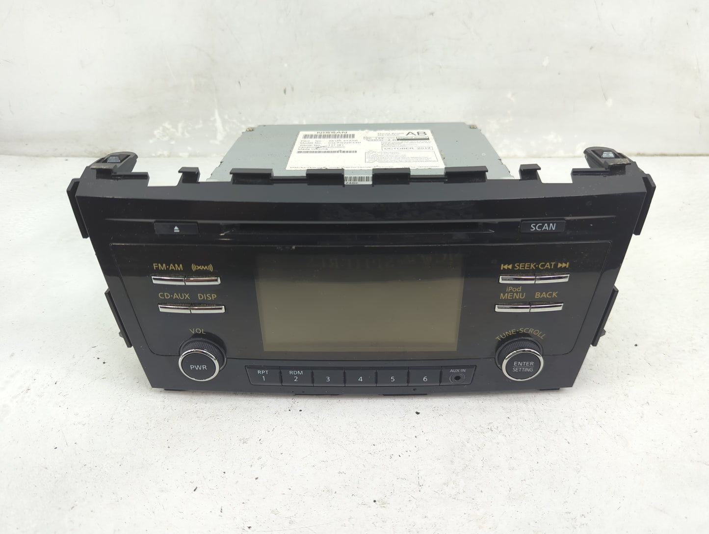 2013 Nissan Altima Radio AM FM Cd Player Receiver Replacement P/N:28185 3TA0B Fits OEM Used Auto Parts - Oemusedautoparts1.c