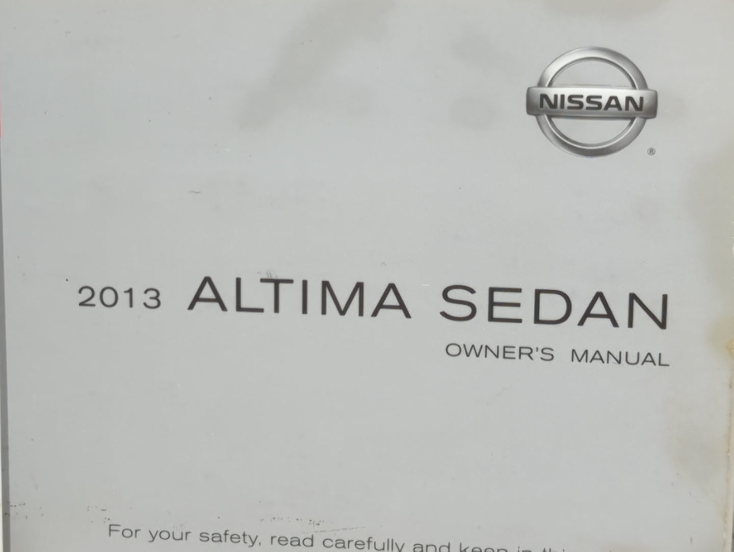 2013 Nissan Altima Owners Manual Book Guide P/N:OM3E0L33U4 OEM Used Auto Parts - Oemusedautoparts1.com
