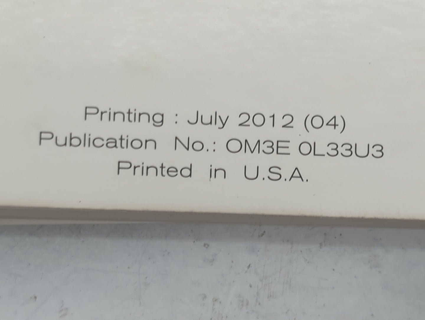 2013 Nissan Altima Owners Manual Book Guide P/N:OM3E 0L33U3 OEM Used Auto Parts - Oemusedautoparts1.com
