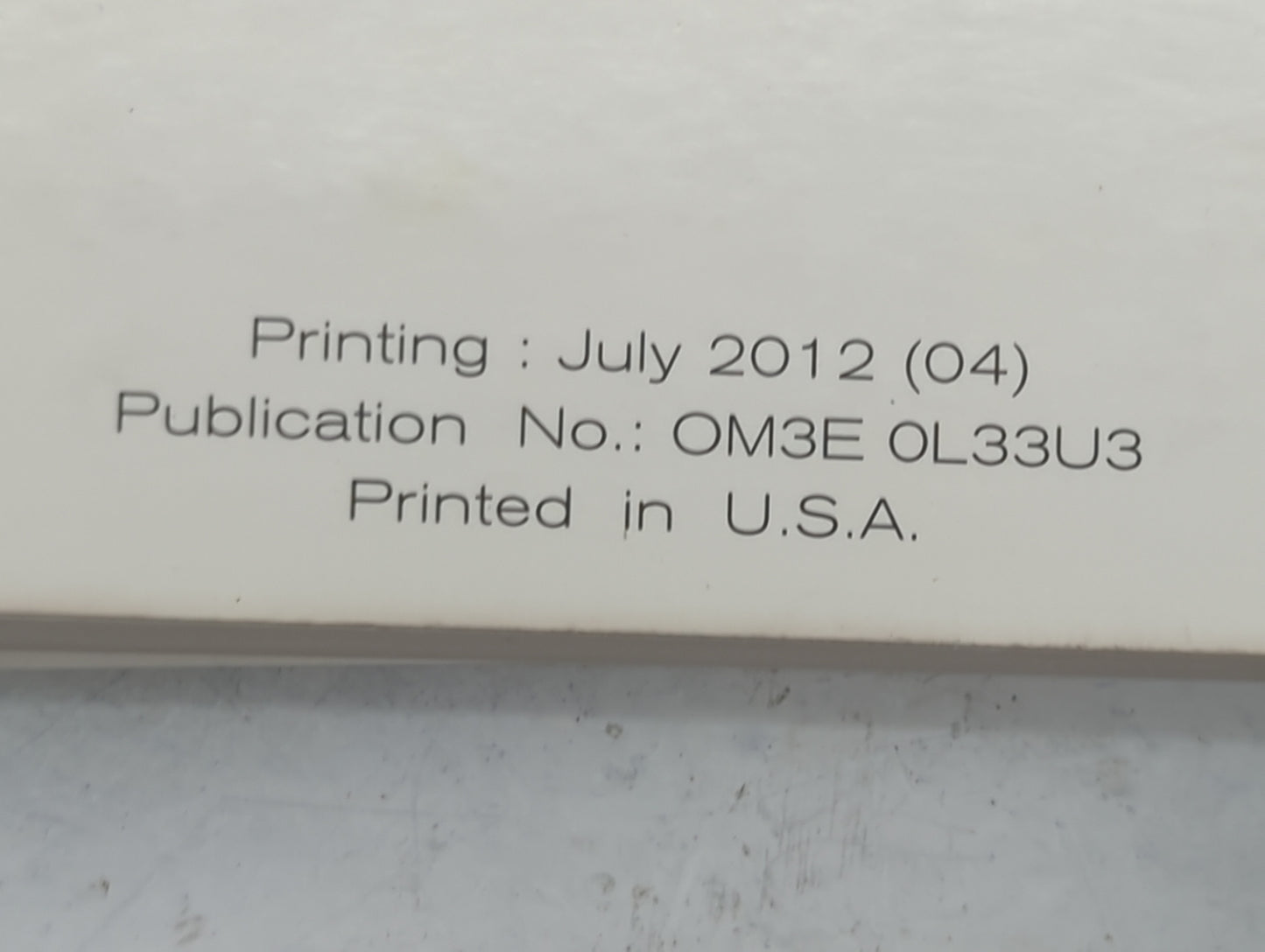 2013 Nissan Altima Owners Manual Book Guide P/N:OM3E 0L33U3 OEM Used Auto Parts - Oemusedautoparts1.com