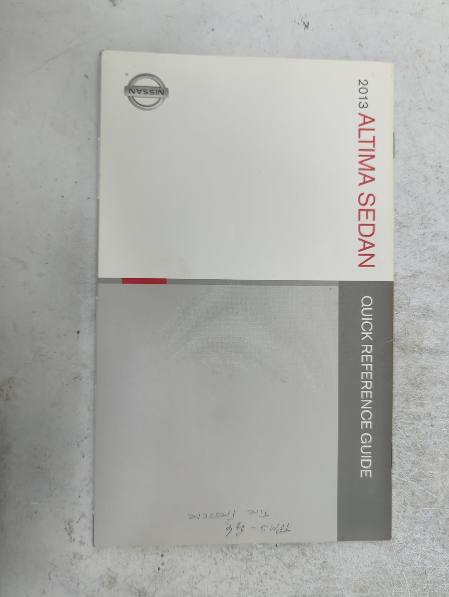 2013 Nissan Altima Owners Manual Book Guide P/N:OM3E 0L33U3 OEM Used Auto Parts - Oemusedautoparts1.com