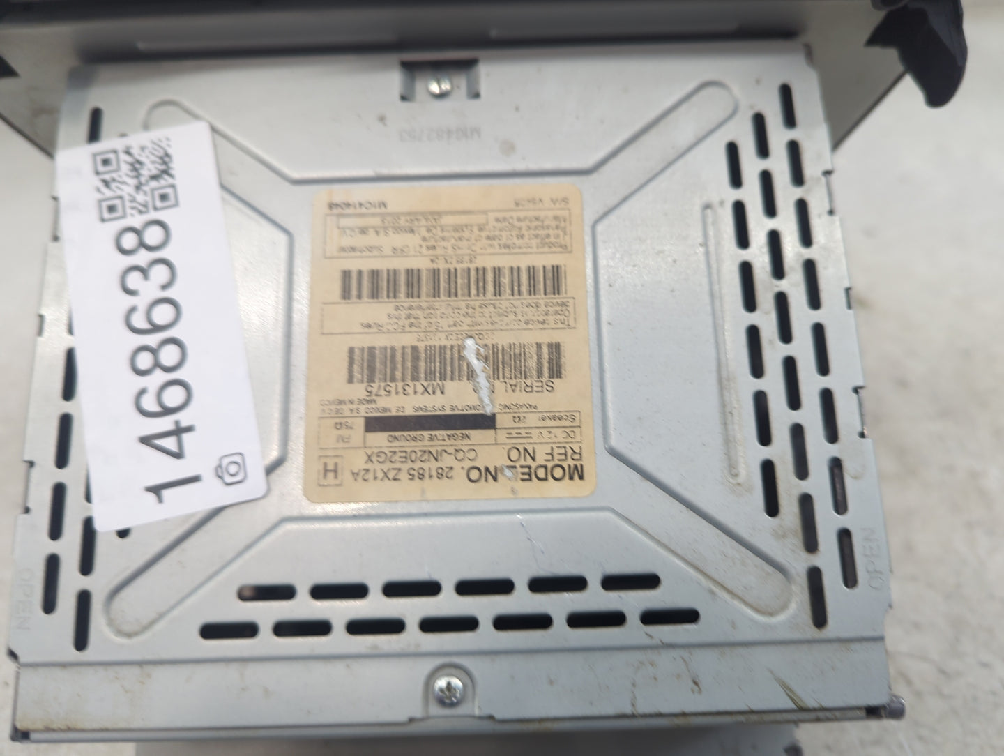 2010-2013 Nissan Altima Radio AM FM Cd Player Receiver Replacement P/N:28185 ZX12A CQ-JN20E2GX Fits Fits 2010 2011 2012 2013