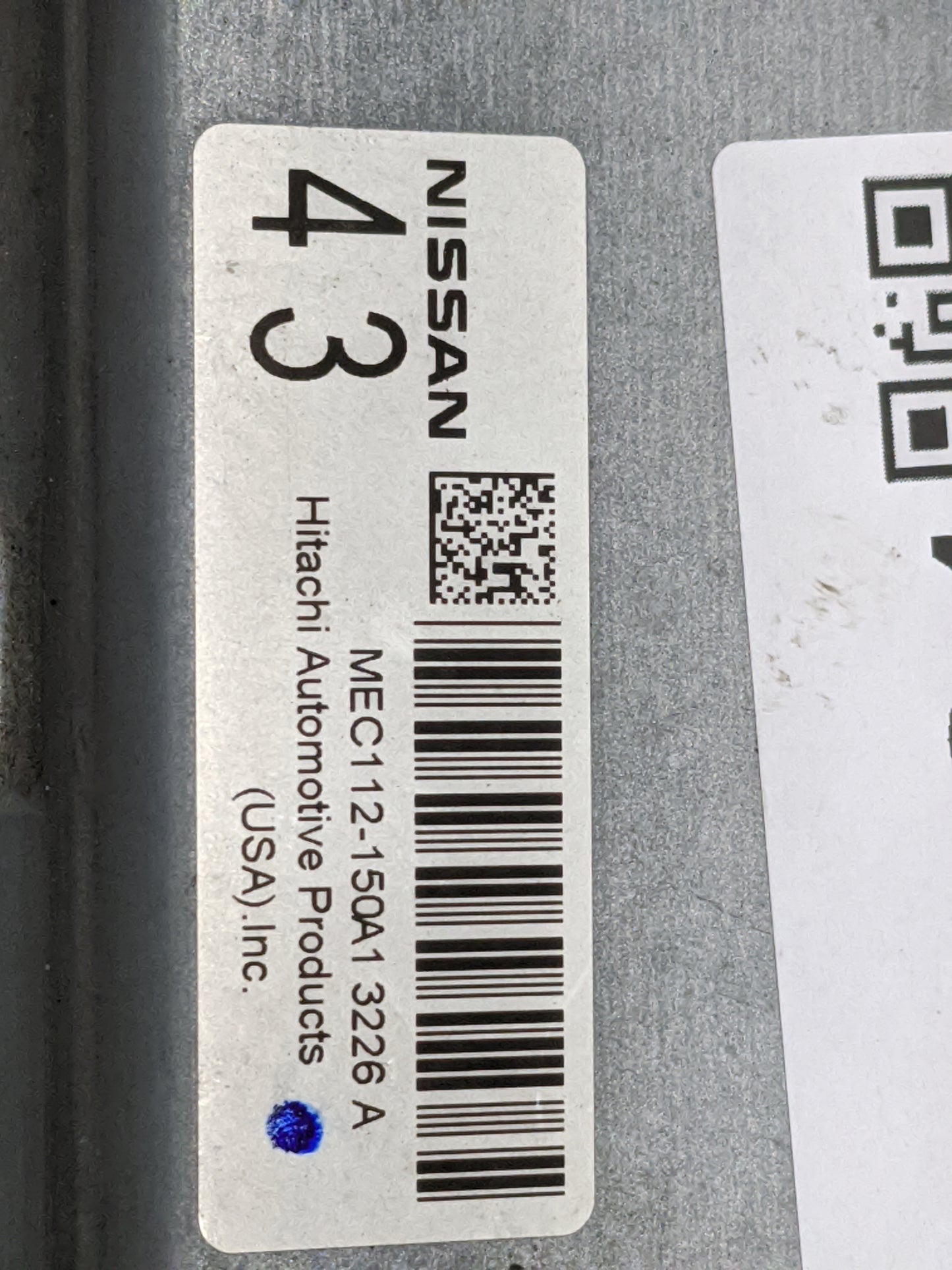 2011-2013 Nissan Altima PCM Engine Control Computer ECU ECM PCU OEM P/N:MEC112-150A1 Fits Fits 2011 2012 2013 OEM Used Auto 