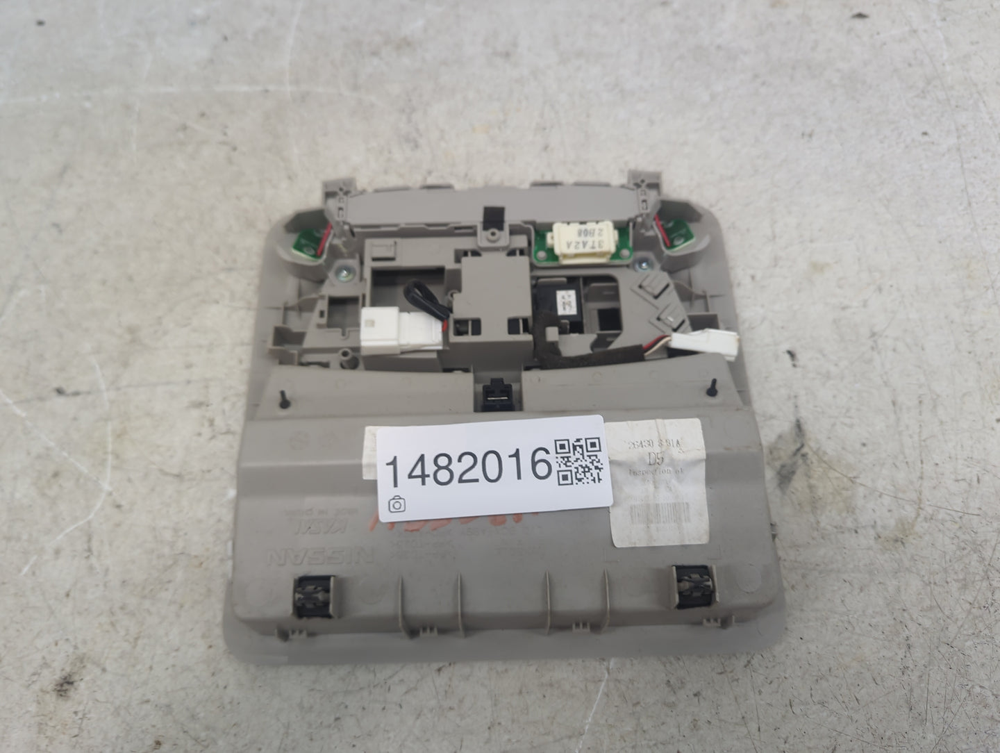 2013 Nissan Altima Overhead Roof Console Tan 1482016 - Oemusedautoparts1.com