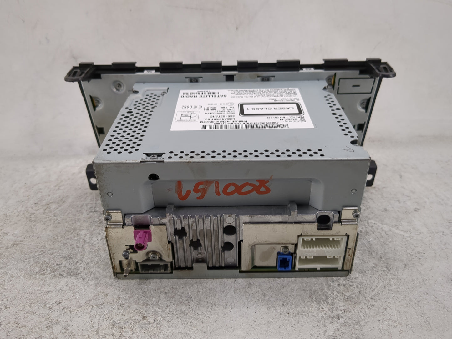 2013-2014 Nissan Altima Radio AM FM Cd Player Receiver Replacement P/N:259153TA1C 7612051142, TCW627 Fits Fits 2013 2014 OEM