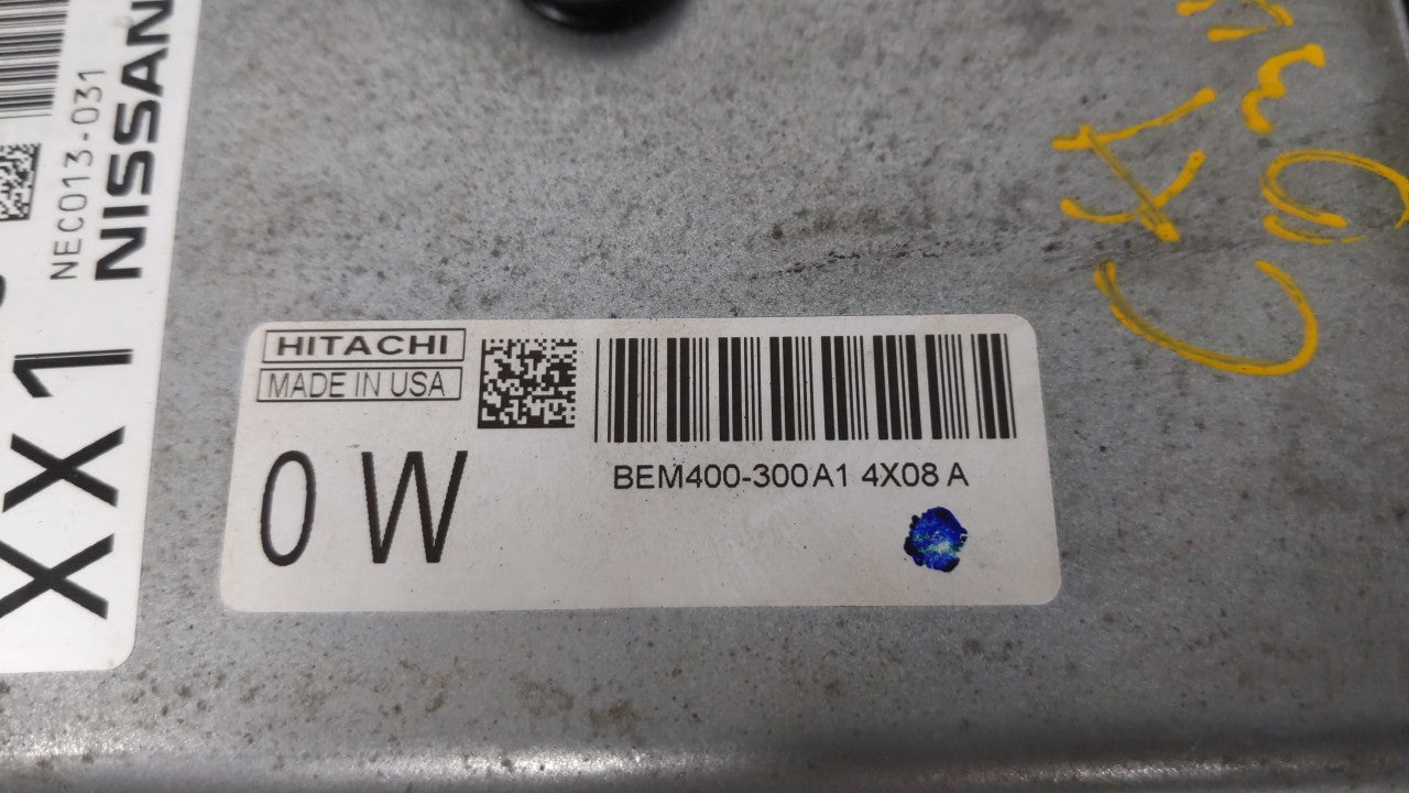 2015 Nissan Altima PCM Engine Control Computer ECU ECM PCU OEM P/N:BEM404-300 A1 NEC001-666, NEC013-028 Fits Fits 2013 2014 