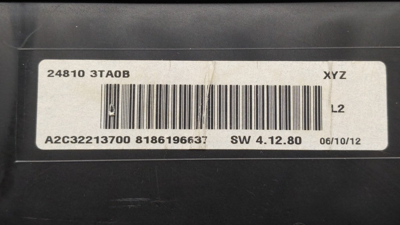 2013 Nissan Altima Instrument Cluster Speedometer Gauges P/N:24810 3TA0D 24810 3TA0C, 24810 3TA0B, 24810 3TA0A Fits OEM Used