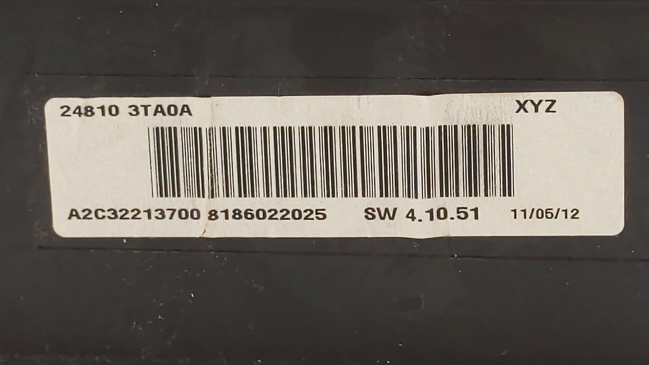 2013 Nissan Altima Instrument Cluster Speedometer Gauges P/N:24810 3TA0D 24810 3TA0C, 24810 3TA0B, 24810 3TA0A Fits OEM Used