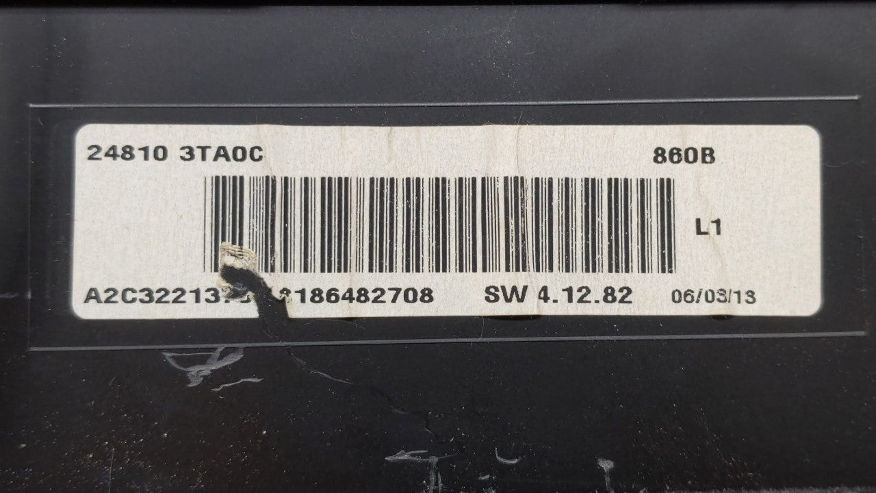 2013 Nissan Altima Instrument Cluster Speedometer Gauges P/N:24810 3TA0D 24810 3TA0C, 24810 3TA0B, 24810 3TA0A Miles: Fits O
