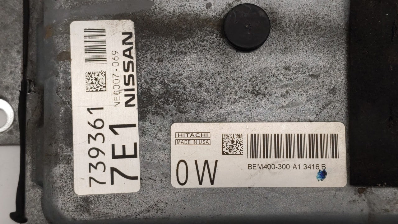 2015 Nissan Altima PCM Engine Control Computer ECU ECM PCU OEM P/N:BEM404-300 A1 NEC001-666, NEC013-028 Fits Fits 2013 2014 