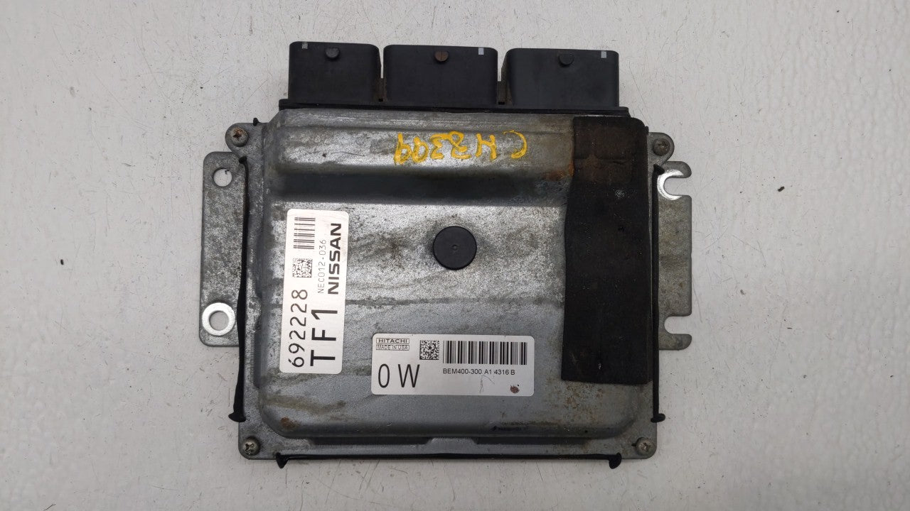 2015 Nissan Altima PCM Engine Control Computer ECU ECM PCU OEM P/N:BEM404-300 A1 NEC001-666, NEC013-028 Fits Fits 2013 2014 
