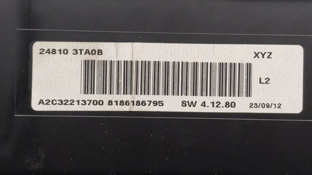 2013 Nissan Altima Instrument Cluster Speedometer Gauges P/N:24810 3TA0D 24810 3TA0C, 24810 3TA0B, 24810 3TA0A Fits OEM Used