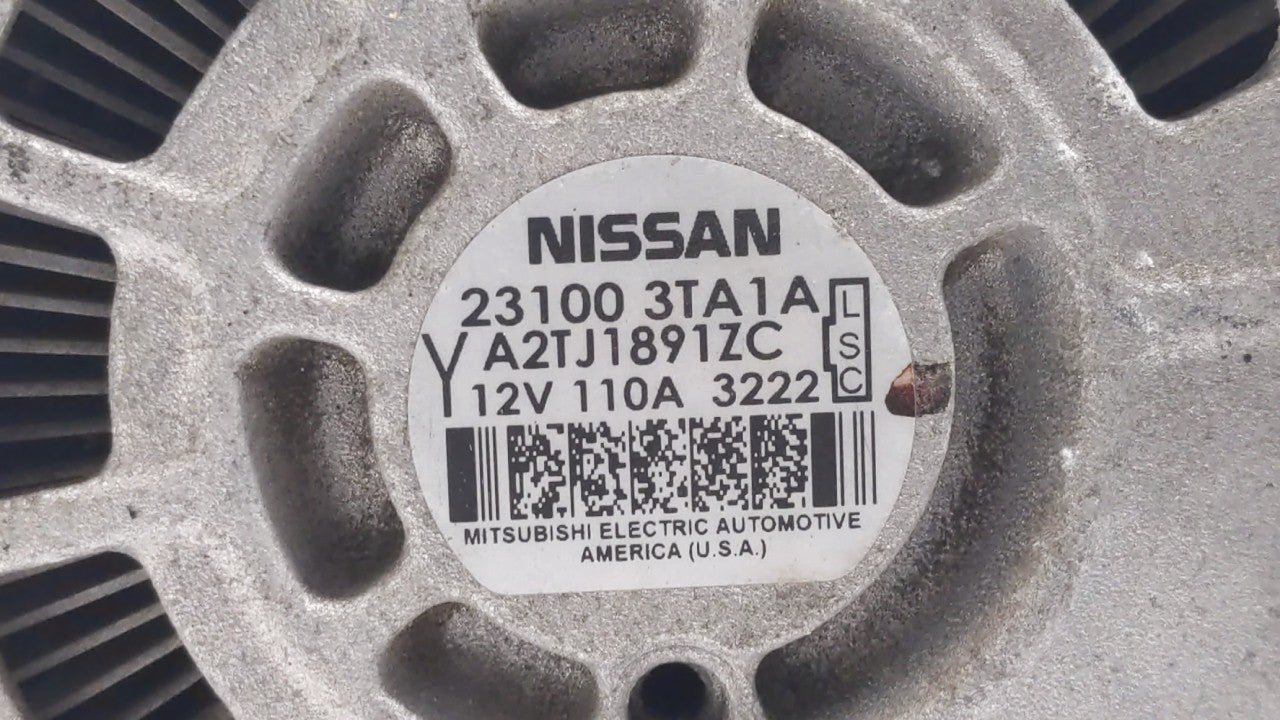 2013-2017 Nissan Altima Alternator Replacement Generator Charging Assembly Engine OEM P/N:23100 3TA1A 23100 3TA1B Fits OEM U