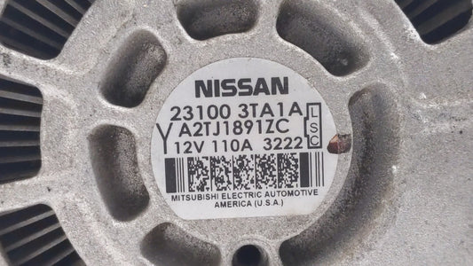 2013-2017 Nissan Altima Alternator Replacement Generator Charging Assembly Engine OEM P/N:23100 3TA1A 23100 3TA1B Fits OEM Used Auto Parts