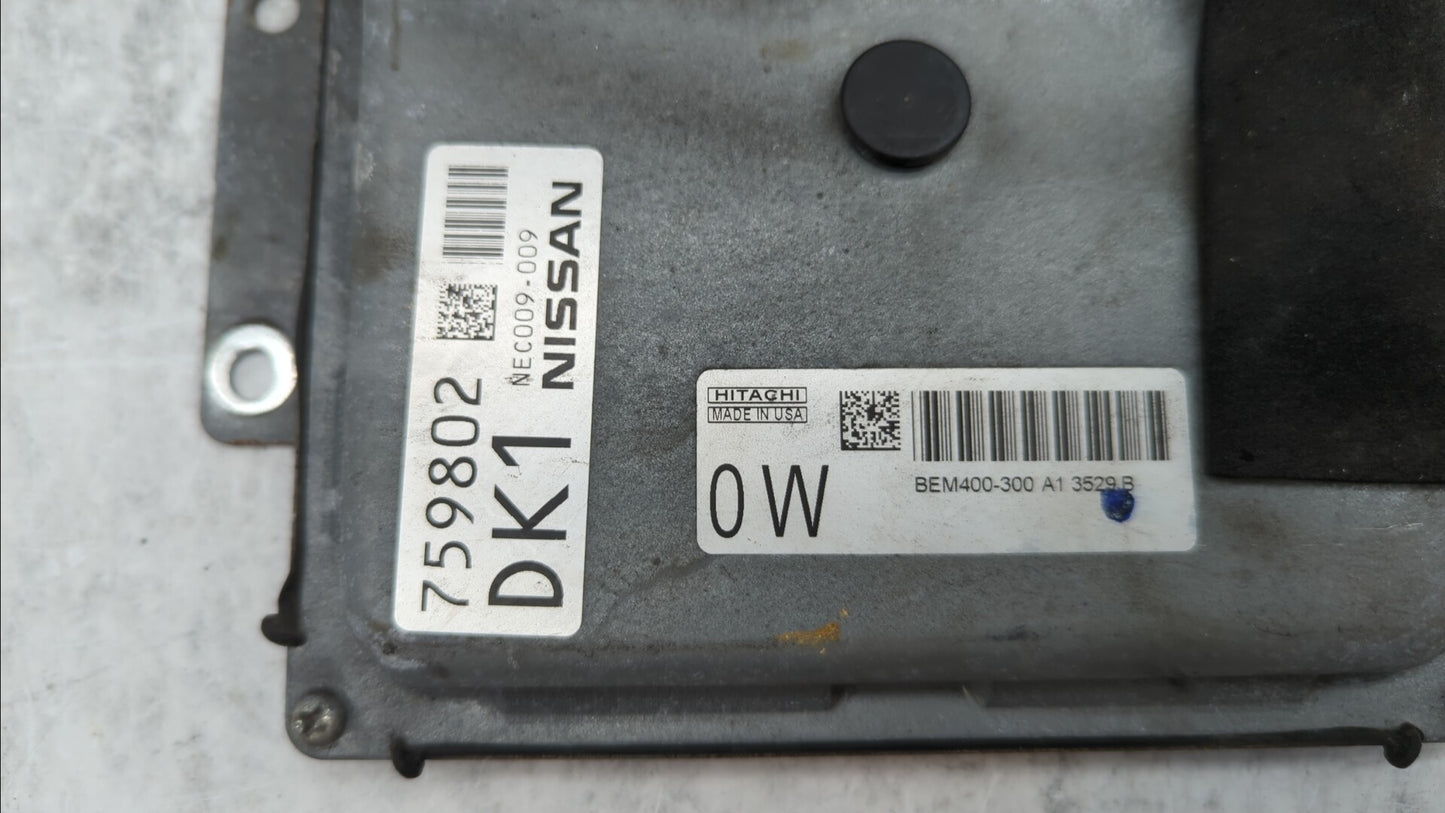 2013-2014 Nissan Altima PCM Engine Control Computer ECU ECM PCU OEM P/N:BEM400-300 MEC300-010 D1 Fits Fits 2013 2014 OEM Use