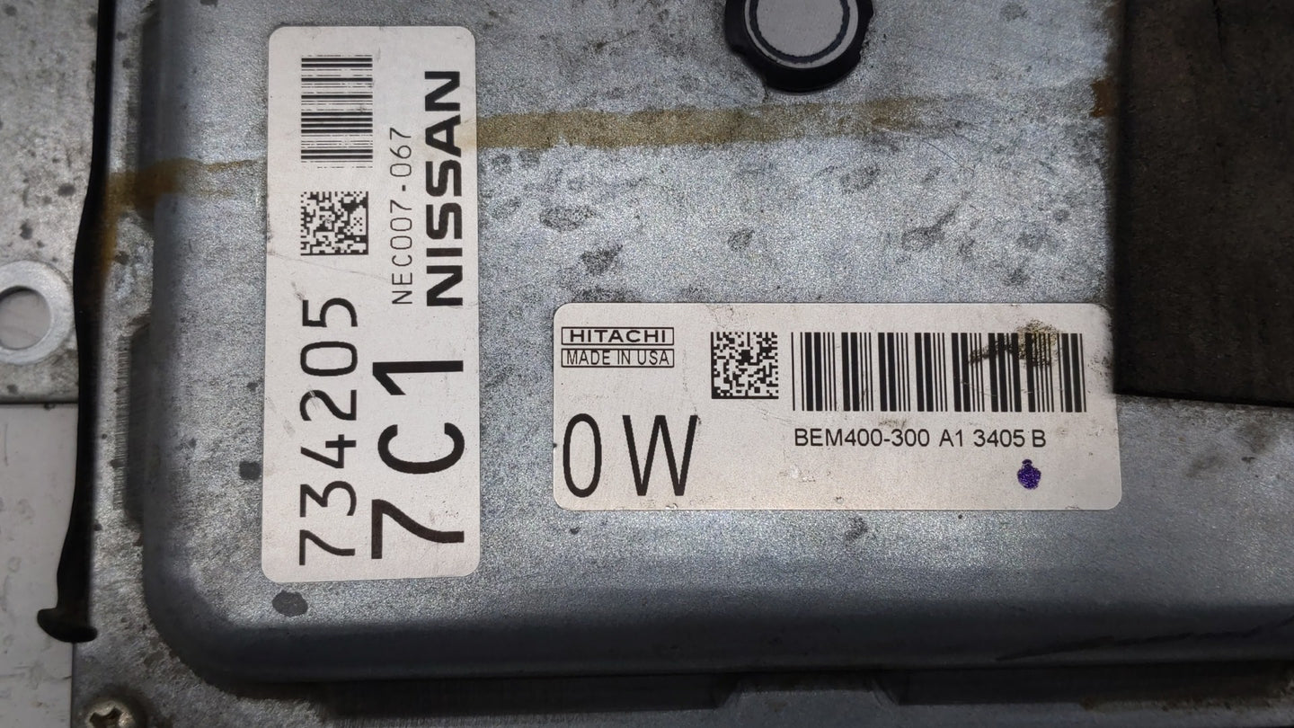 2013-2014 Nissan Altima PCM Engine Control Computer ECU ECM PCU OEM P/N:BEM400-300 A1 NEC012-036 Fits Fits 2013 2014 OEM Use