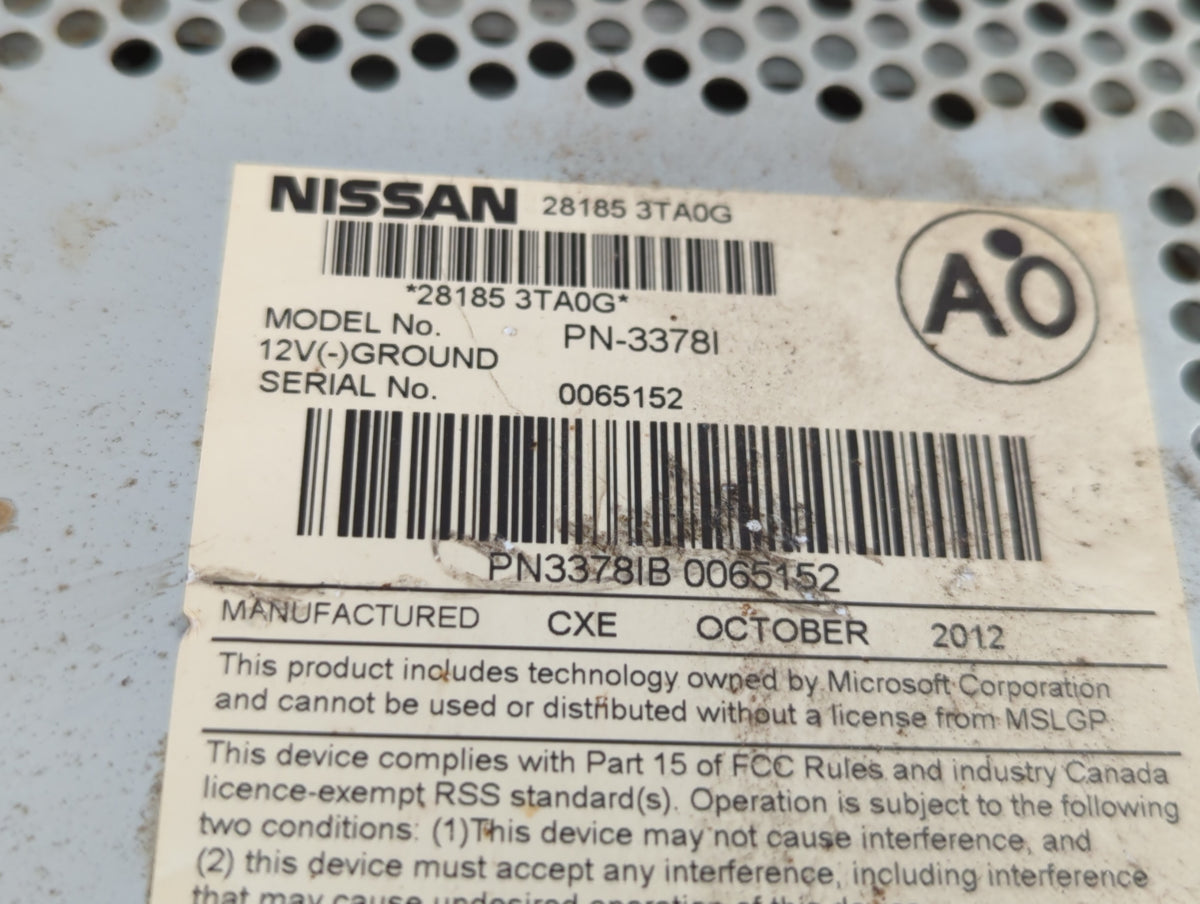 2013-2015 Nissan Altima Undefined 334273 - Oemusedautoparts1.com