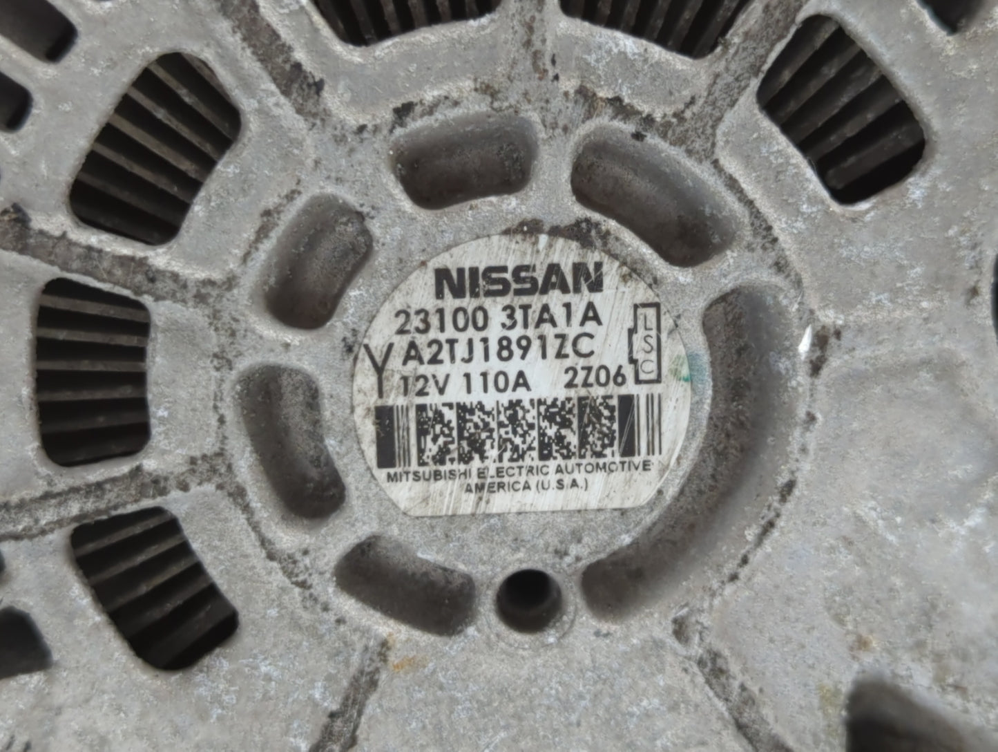 2013-2017 Nissan Altima Alternator Replacement Generator Charging Assembly Engine OEM P/N:23100 3TA1A 23100 3TA1B Fits OEM U