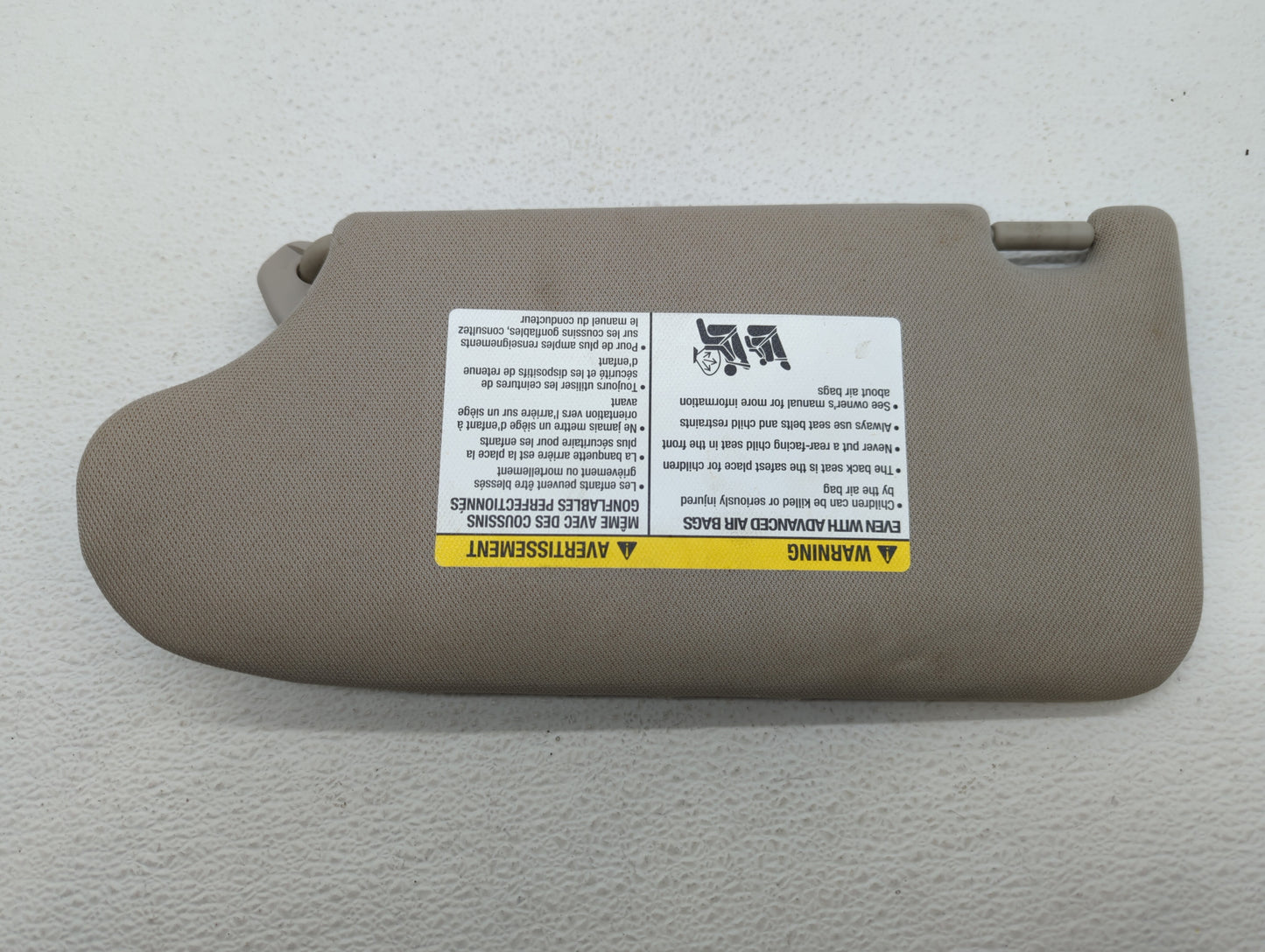 2013-2017 Nissan Altima Sun Visor Shade Replacement Passenger Right Mirror Fits Fits 2013 2014 2015 2016 2017 OEM Used Auto 