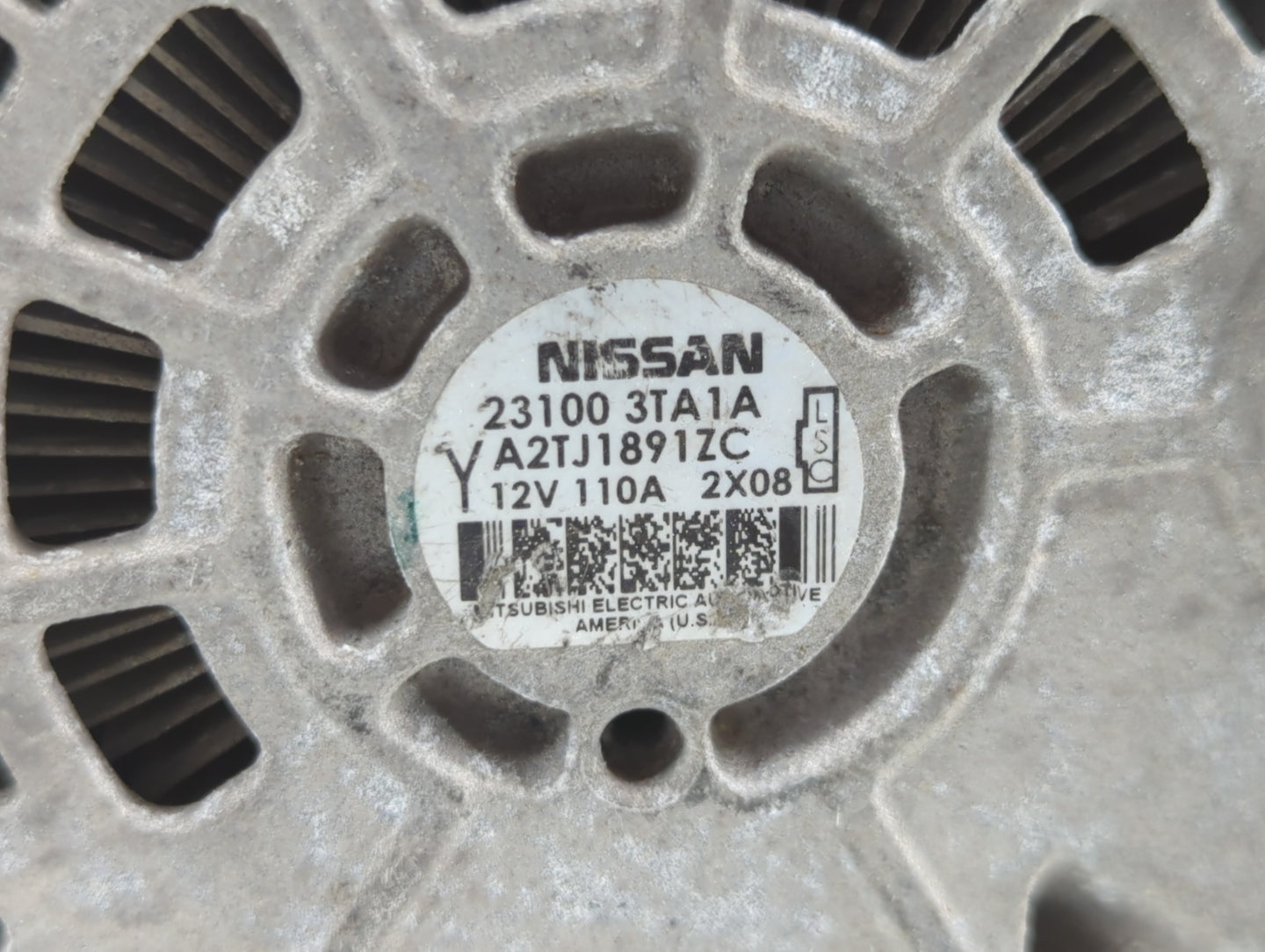 2013-2017 Nissan Altima Alternator Replacement Generator Charging Assembly Engine OEM P/N:23100 3TA1A 23100 3TA1B Fits OEM U